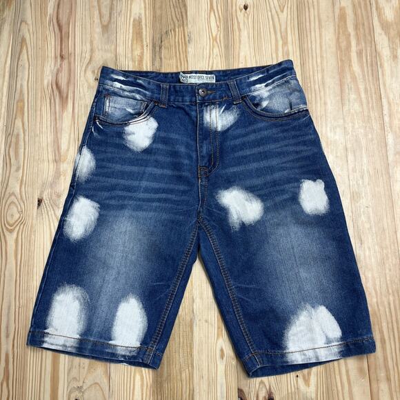 Most Official Seven MO7 Denim Embroidered Jeans MEN JORTS 32 - Picture 1 of 6